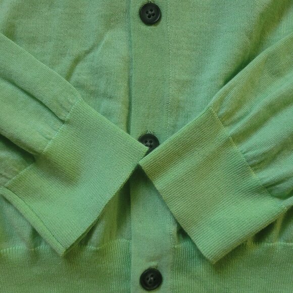 Patrick Assaraf Green Merino Cardigan, sz XS-S - Picture 8 of 8